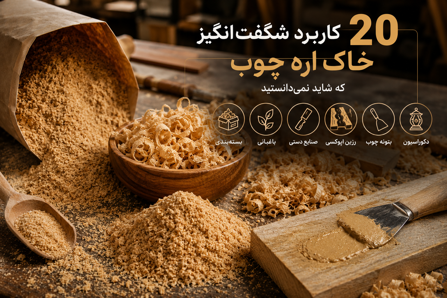 خاک اره چیست؟ ۲۰ کاربرد شگفت‌انگیز خاک اره چوب که شاید نمی‌دانستید